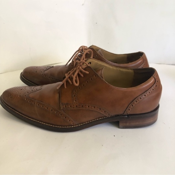 Cole Haan Grand O.S Madison Wingtip Oxford Leather British Tan Mens Size 10.5 main image 8